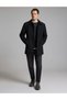 Black Shirt Collar Coat 50330222-Vr046 - 4