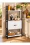 Kitchen Stand, High, with 2 Doors and 4 Shelves, Coffee Corner, Kitchen Shelf, Kitchen Organizer, Multi-Purpose Coffee Corner, Kitchen Shelf. - 4