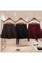 Women's Double Fabric Pleated Mini Skirt - 4