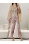 Rochie lunga, Mix culori
