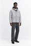 Outdoor Hooded Water and Windproof Softshell Coat with Fur Inside and Fiber Filling - 2