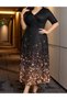 Rochie lunga, Negru - 3