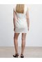 Rochie scurta, Alb - 3
