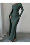 Rochie lunga, Verde