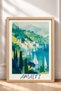 Amalfi Bay and Sailboats Framed Painting, Italy Poster, Living Room, Kitchen, Wall Decor, Itn018. - 3