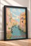 Bella Giornata, Canal and Gondolas Framed Painting, Italy Poster, Wall Decor, Itn015. - 2