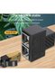 مقسم إيثرنت RJ45 أسود لتوسيع شبكة جهاز التوجيه والكمبيوتر - 3
