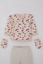Baby Girl Hospital Outfit, 5-Piece Set, Patterned, 0-3 Months, Ecru. - 3