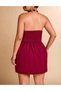 Rochie scurta, Visiniu - 5