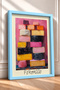 Cheese-Themed Colorful Cheese Molds, Framed Painting, Italy Poster, Wall Decor, Itp174. - 2