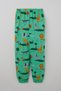 Boys' Pajama Set, Safari Theme, Cute Animal Pattern, Ages 4-8, Green. - 5