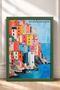 Riomaggiore Colorful Houses and Boats Framed Painting Italy Poster Wall Decor Itp195 - 3