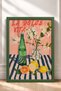 La Dolce Vita Lemon and Floral Still Life Framed Painting, Italy Poster, Wall Decor, Itp177. - 3