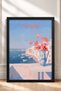 Portofino Coast and Poppies in a Pitcher – Framed Painting, Italy Poster, Wall Decor, Itn016. - 3