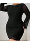 Rochie scurta, Negru - 4