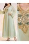 Rochie lunga, Verde