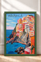 Colorful Houses on the Manarola Cliffs – Framed Painting, Italy Poster, Living Room, Kitchen, Wall Decor, Itp182. - 3