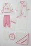 Baby Girl Hospital Outfit, 10-Piece Set with Bow Embroidery, 0-3 Months, Ecru. - 2