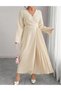 Rochie lunga, Crem - 4