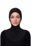 Black Non-Slip Swimsuit with Neck Strap - 2