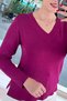 V-Neck Strawberry Fabric Blouse 7K132 - 4