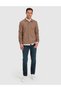 Regular Fit Button-Down Polo Collar Sweatshirt - 4