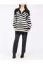 Pulover Oversize, Alb/Negru