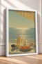 Seafood Feast under the Tent – Framed Poster, Italy, Living Room, Kitchen, Wall Decor, Itn019. - 2