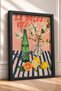 La Dolce Vita Lemon and Floral Still Life Framed Painting, Italy Poster, Wall Decor, Itp177. - 2