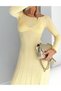 Rochie lunga, Galben - 5