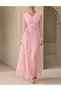 Rochie lunga, Roz deschis