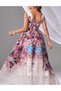 Rochie lunga, Floral print - 3