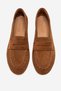 Genuine Leather Women's Cinnamon Suede Ballet Flats Pure - 2