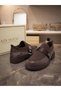 New Season Shoes with Velvet Trim, Elastic Detailing, and Buckle Accents. - 2