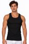 Silver Men's Ribbed Sports T-Shirt, Pack of 6, 100% Cotton, Comfortable Fit, Special Boxed Packaging, Black Color. - 2