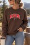 Unisex Miami Printed Crew Neck Sweatshirt