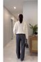 Women's Shoulder and Arm Seam Pearl-Detailed Soft-Textured Knit Sweater Suitable for Everyday Wear. - 3