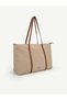 Vizon-Taba Shk357 Large Capacity, Shoulder Strap, Zippered, Everyday Shopper Bag. - 5