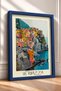 Vernazza Village and Turquoise Sea Framed Painting, Italy Poster, Living Room, Kitchen, Wall Decor, Itp205. - 2