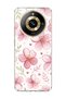 Pink Cherry Blossom Printed Transparent Phone Case Compatible with Realme 11 Pro.