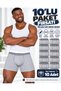 |   Men's Original Fit Cotton Lycra Boxer Shorts, 10-Pack, Melange Grey (10 Pieces). - 5
