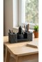 Fatih Sultan Mehmed Bust Desk Organizer with Dual Compartments, Made of Pla Bio-Plastic, for Desk Organization and as a Prestigious Office Gift.