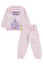 Castle-Printed Pajama Set for Ages 2-5 - Pink - 4