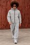 Men's Stand-Up Collar Hooded Casual Seasonal Stone Raincoat - 3