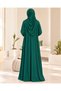 Women's Jersey Prayer Dress One-Piece with Built-In Headscarf - 4