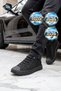 Black Nubuck Lightweight Flexible Memory Foam Sole Men's Walking and Sports Shoes Vigor m - 2
