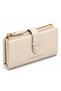 Imported Leather Detailed Luxury Women's Long Zippered Multi-Compartment Wallet I002 - 5