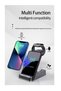 3 in 1 Wireless Charger Station, 15W Fast Charging Dock Stand for Apple iPhone 15/15 Plus/15 Pro/ 14/13/13 iWatch 6/5/4/3/2/Airpods 2/Pro for Samsung S23/S22 Android - 6
