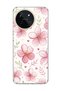 Realme 11 4g Compatible Pink Cherry Blossom Printed Transparent Phone Case.