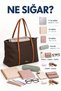 Brown-Tan Shk357 Large Capacity, with Strap, Zippered, Everyday Shopper Shoulder Bag. - 3